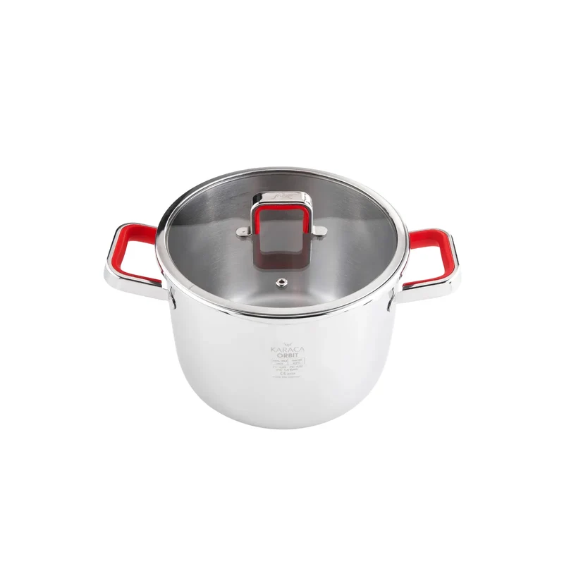 Karaca Orbit Rot Schnellkochtopf Set 4+6 Liter