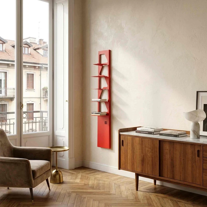Metal Bookcase NEANDERTHAL by Franco Poli for BBB Italia