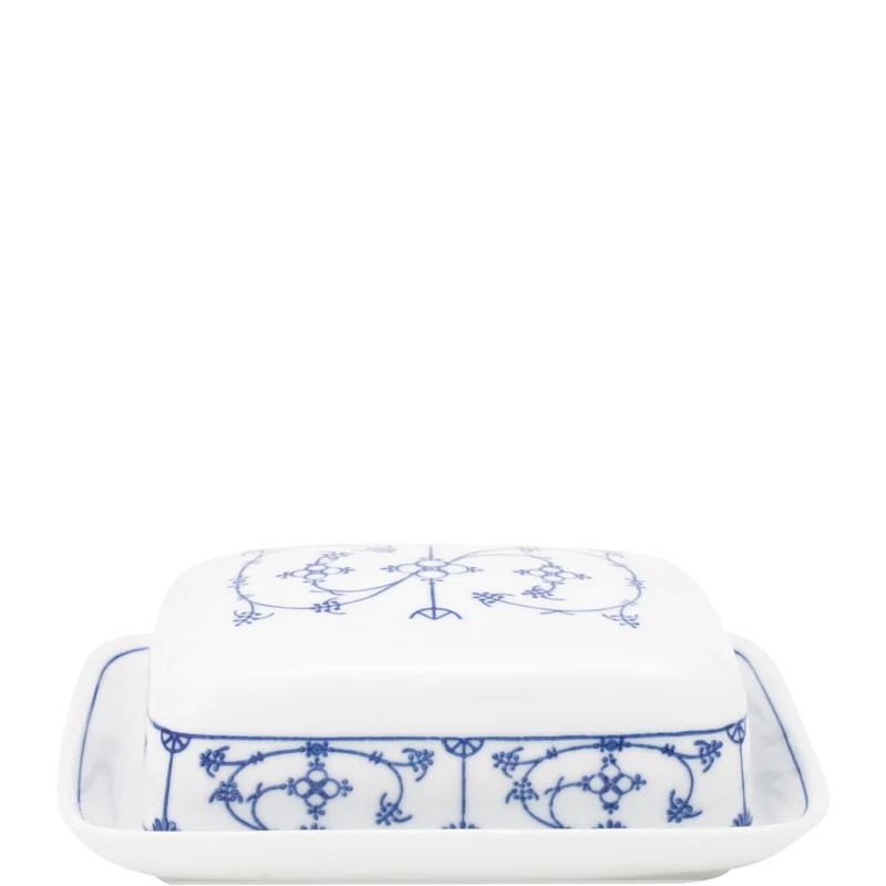 KAHLA Blau Saks Butterdose eckig Blau Saks