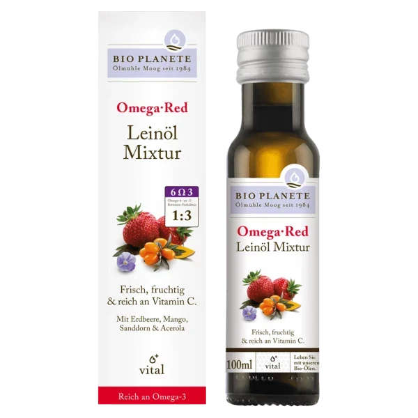 BIO PLANÈTE Vital-Öl Omega Red Leinöl-Mixtur Bio 100ml
