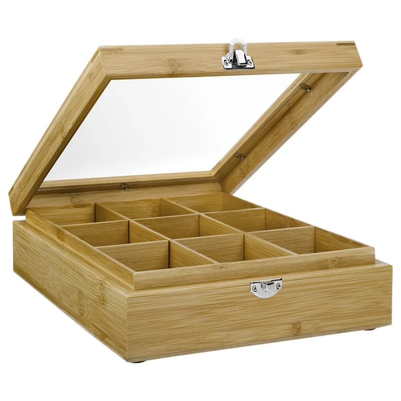 Teebeutel Box 9 Fächer mit Fenster