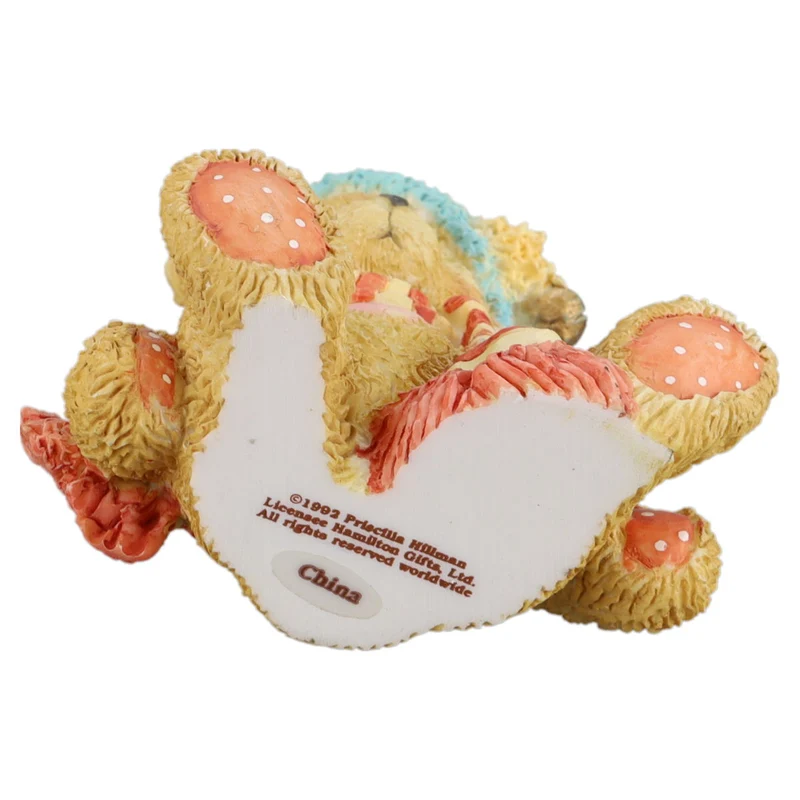 Teddy 951226 "Bear With Holly On Hat" Hanging Ornament