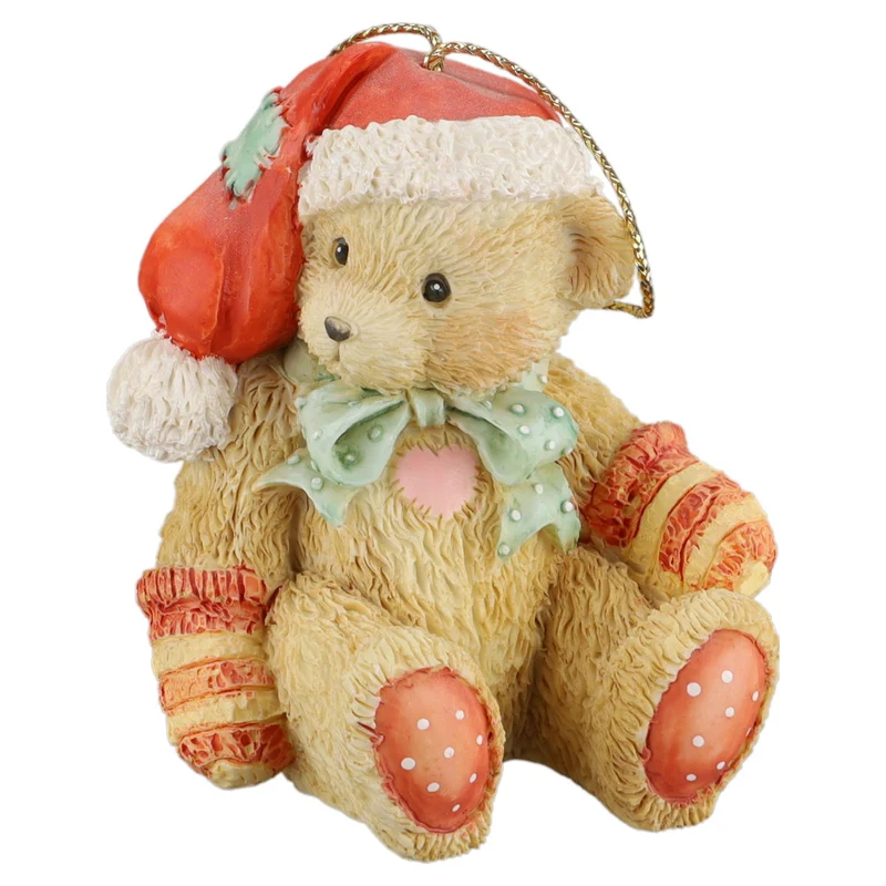 Teddy 951226 "Bear With Red Stocking Cap" Hanging Ornament