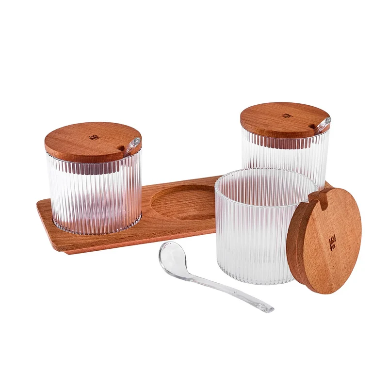Karaca Massimo Gewürzset Transparent, 3-teilig