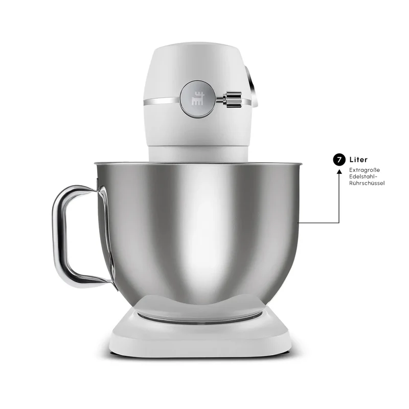 Karaca Multichef Artisan Digitale Anzeige 7 Liter Gusseisen Standmixer Perlweiß 1800W