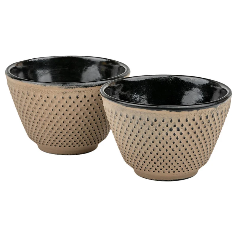 Teebecher Gusseisen Xilin, 2er-Set, camel