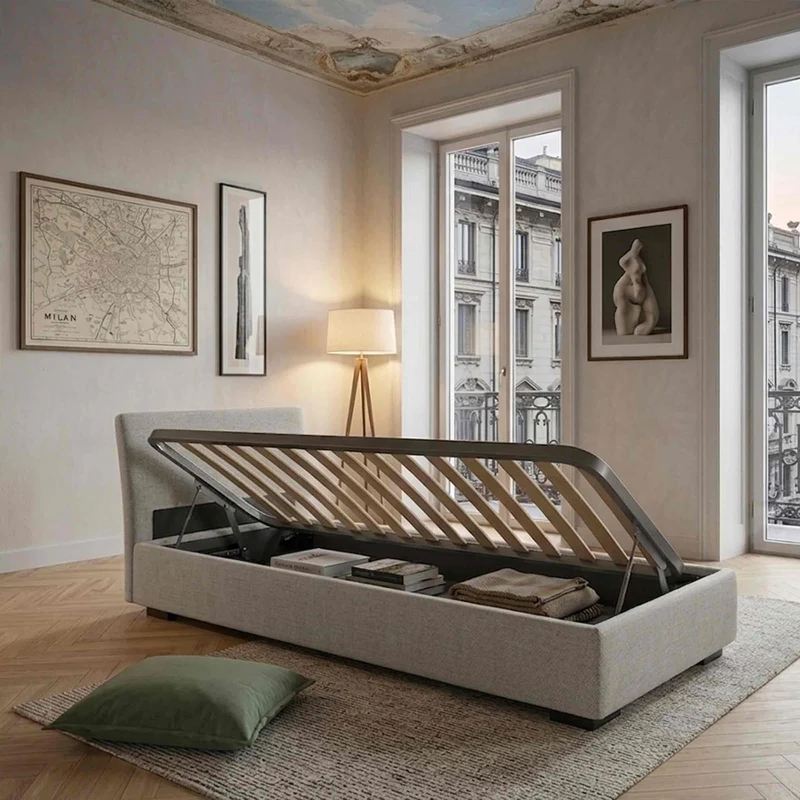 Storage Sofa Bed ISOLINO by Orizzonti Design Center for Horm
