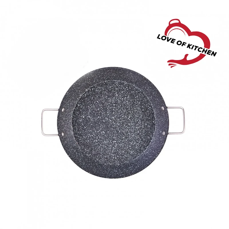 Karaca Love of Kitchen Induktionsbasierter Biogranit Paella Pfanne 28 cm