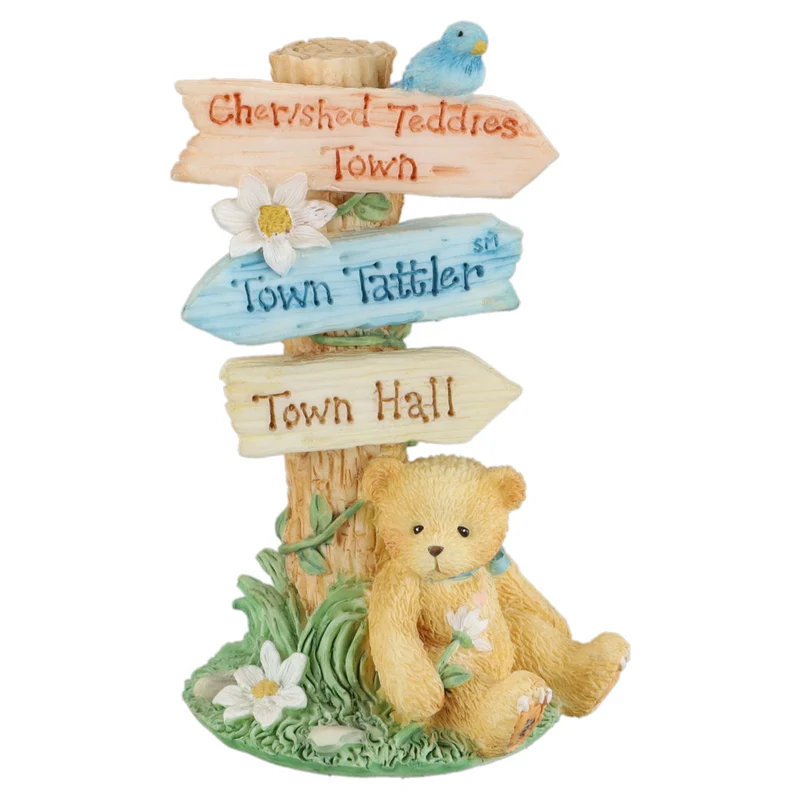 Teddy CRT109 Town Tattler Signage Figurine