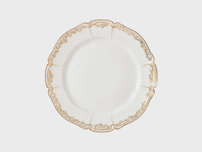 Teller | Rokoko | Brokat Gold | 27 cm