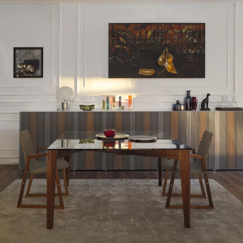 Square Dining Table AUTOREGGENTE by Patrizia Bertolini for Horm