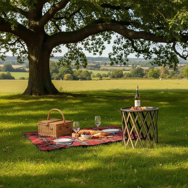 Folding Side Table SAFARI by Pinetti