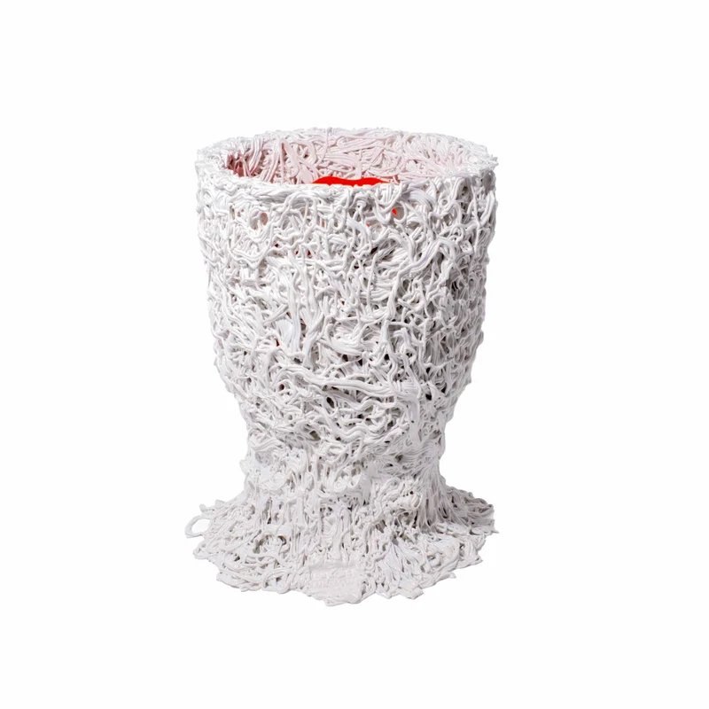 Resin Vase MOSS White Orange by Gaetano Pesce for Fish Design