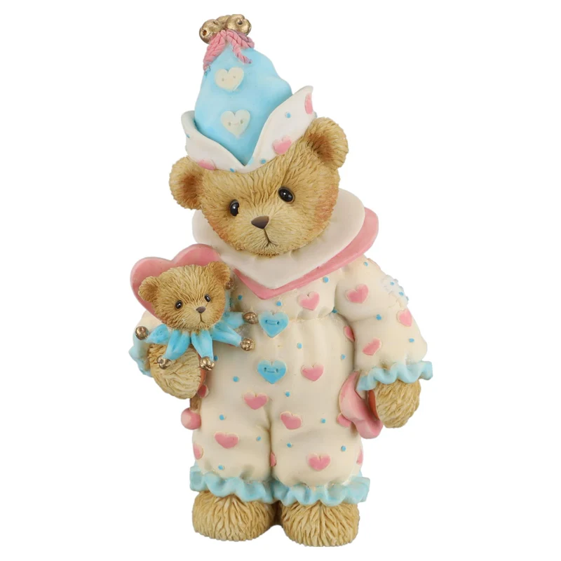 Teddy 726729 Jordan Abbey Press Valentine Clown Figurine