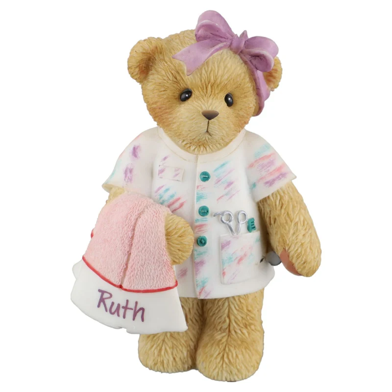 Teddy 104048 "Bear-Stylists Do The Im-Paws-ible!" Hairdresser Figurine