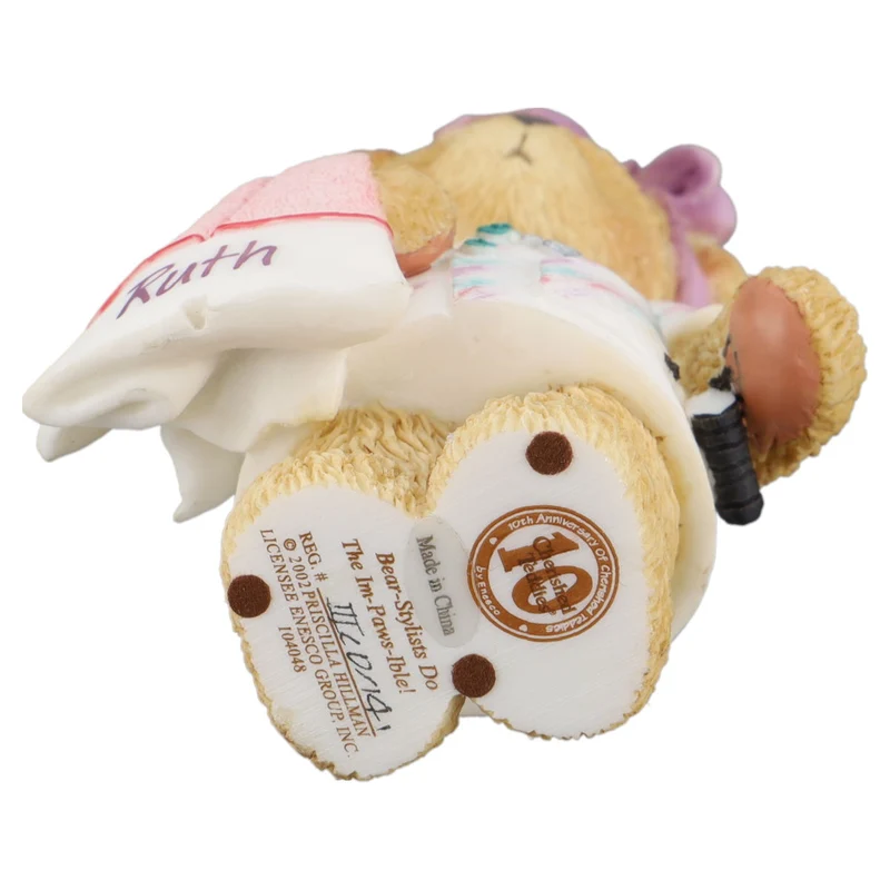 Teddy 104048 "Bear-Stylists Do The Im-Paws-ible!" Hairdresser Figurine