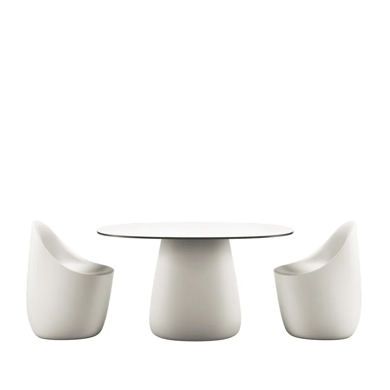 Oval Dining Table COBBLE by Elisa Giovannoni for Qeeboo
