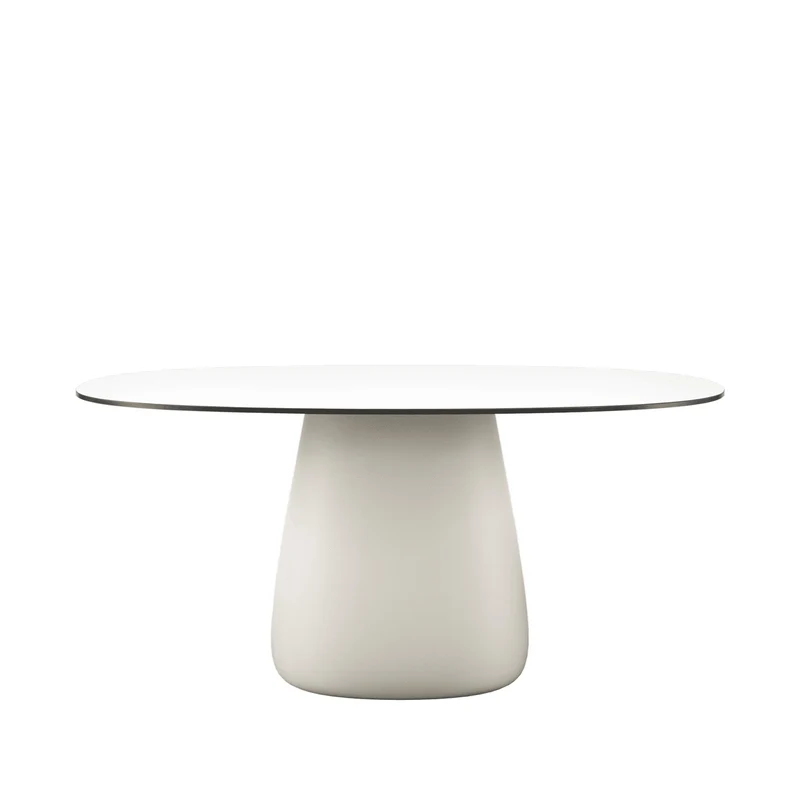 Oval Dining Table COBBLE by Elisa Giovannoni for Qeeboo