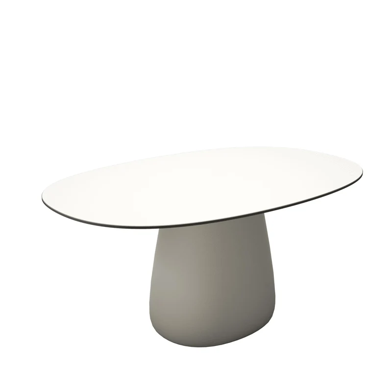 Oval Dining Table COBBLE by Elisa Giovannoni for Qeeboo