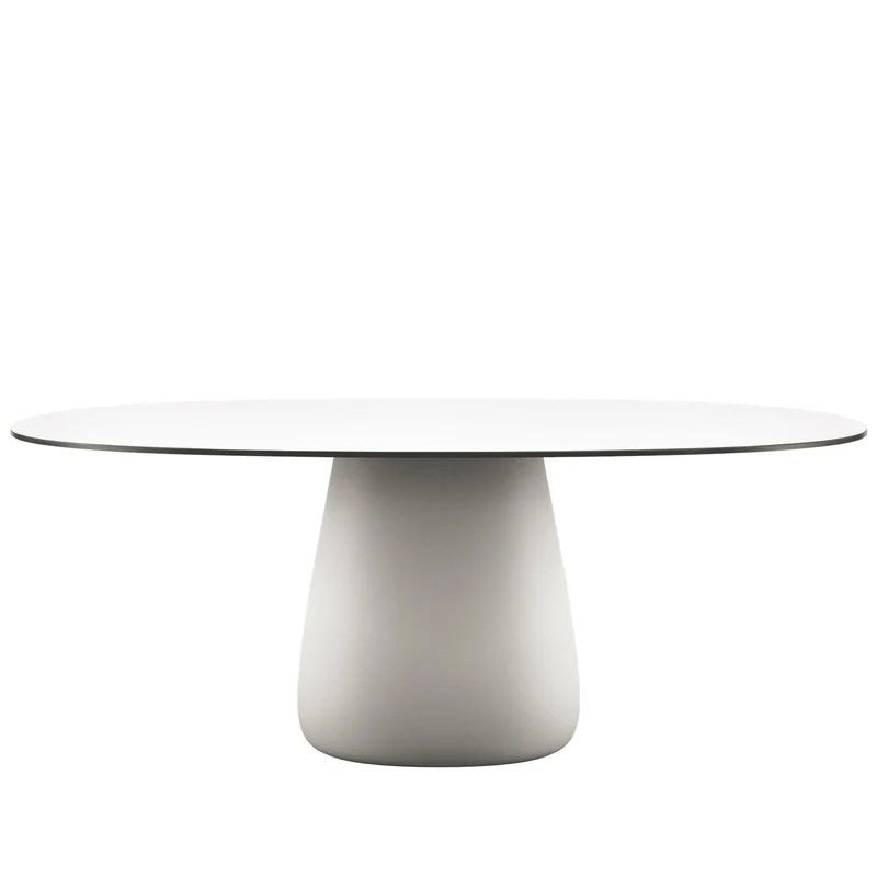 Oval Dining Table COBBLE by Elisa Giovannoni for Qeeboo