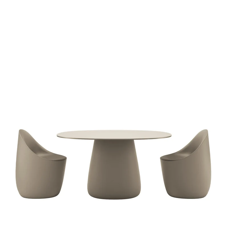 Oval Dining Table COBBLE by Elisa Giovannoni for Qeeboo