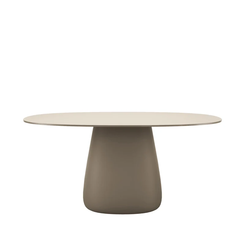 Oval Dining Table COBBLE by Elisa Giovannoni for Qeeboo