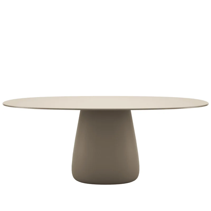 Oval Dining Table COBBLE by Elisa Giovannoni for Qeeboo