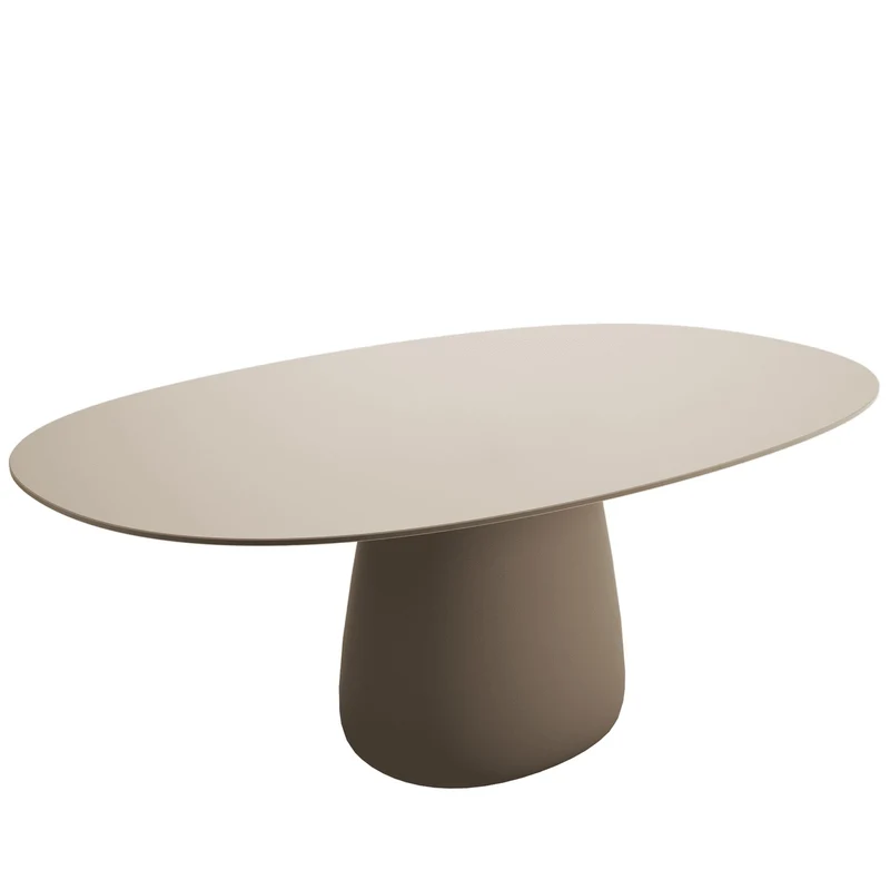 Oval Dining Table COBBLE by Elisa Giovannoni for Qeeboo
