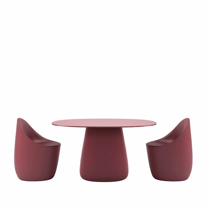 Oval Dining Table COBBLE by Elisa Giovannoni for Qeeboo