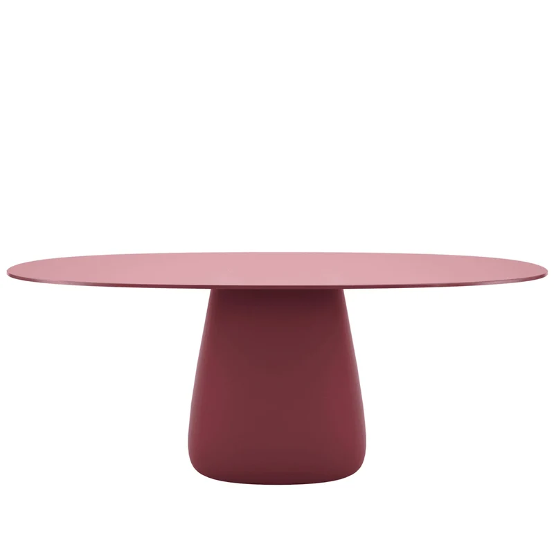 Oval Dining Table COBBLE by Elisa Giovannoni for Qeeboo