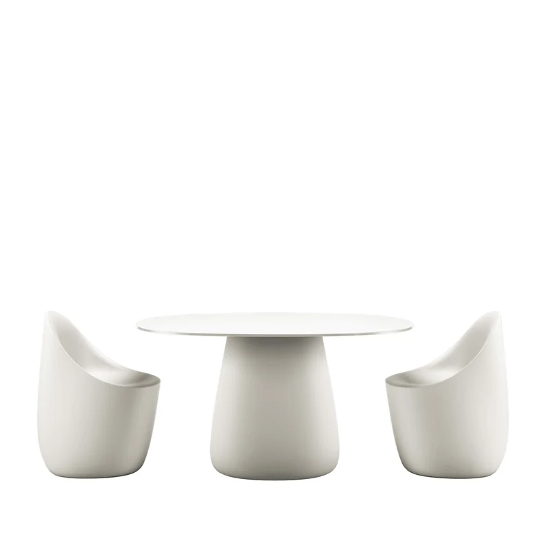 Oval Dining Table COBBLE by Elisa Giovannoni for Qeeboo