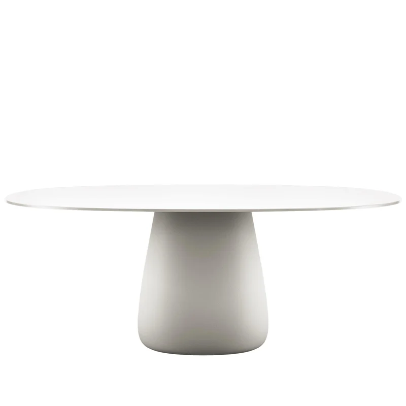 Oval Dining Table COBBLE by Elisa Giovannoni for Qeeboo