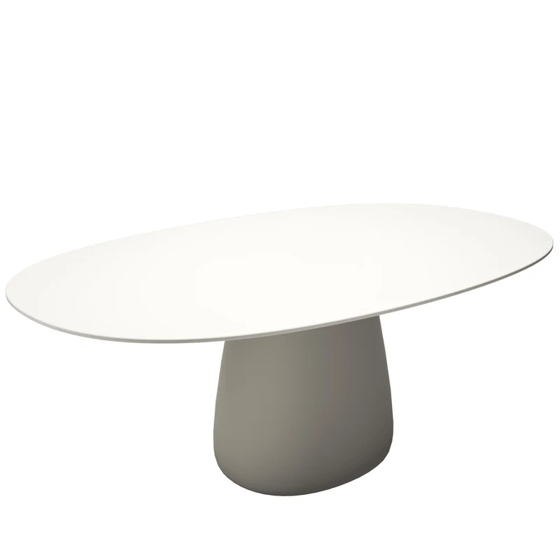 Oval Dining Table COBBLE by Elisa Giovannoni for Qeeboo