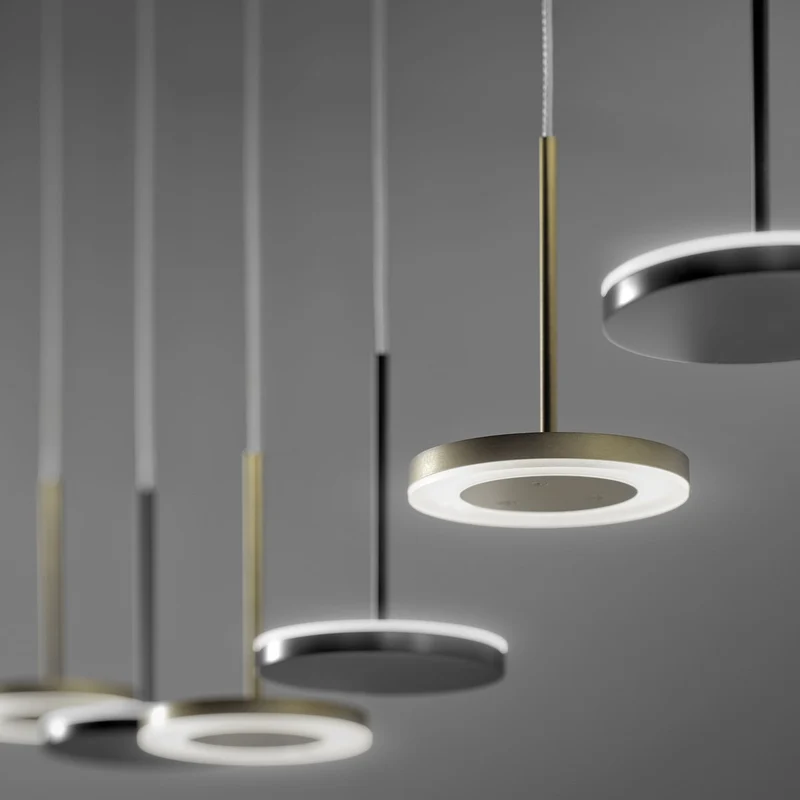 Aluminium Suspension Lamp BELLA by Panzeri Enzo for Panzeri