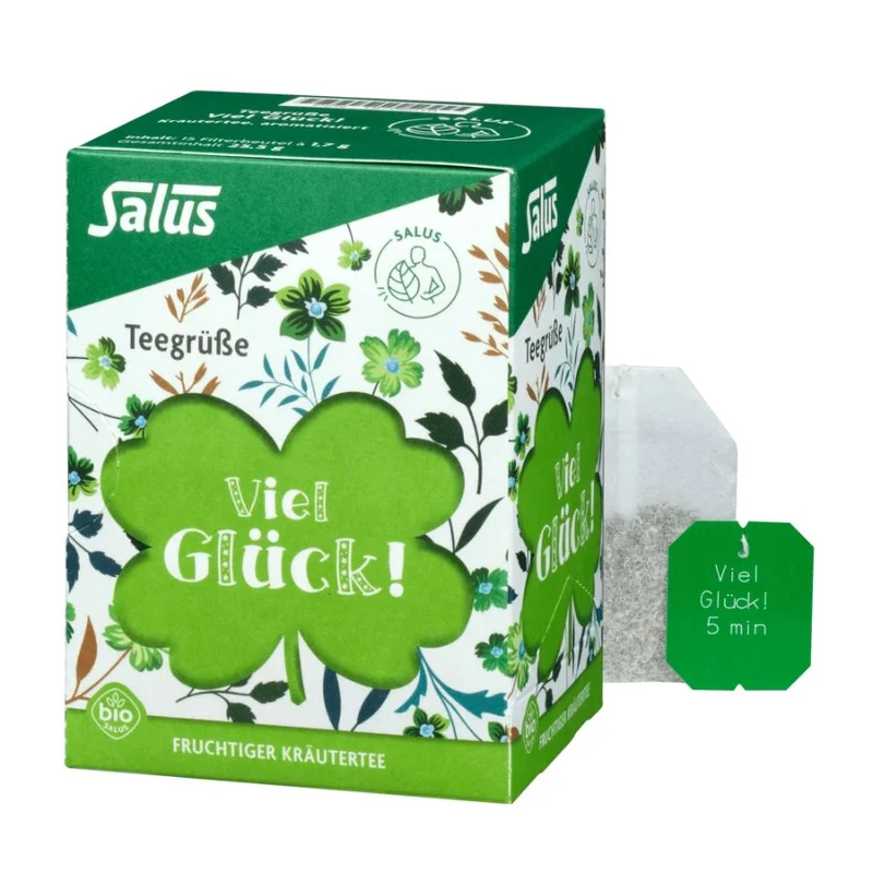 Salus Teegrüße Viel Glück! Kräutertee 15FB/25,5g MHD 31.10.2026