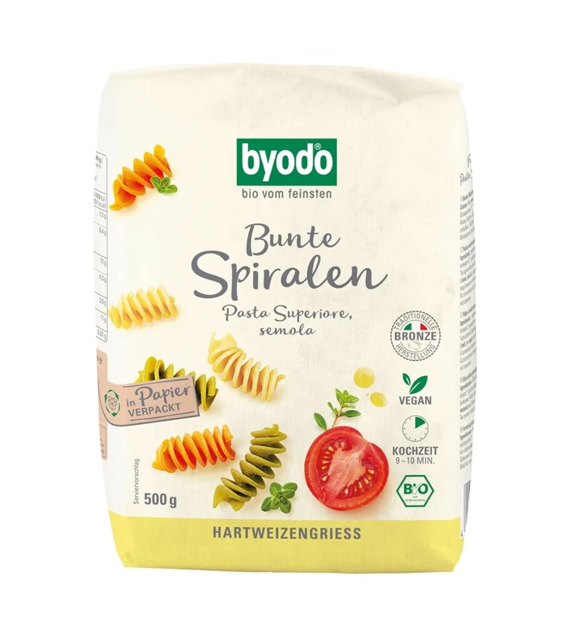 BYODO Bunte Spiralen semola 500g