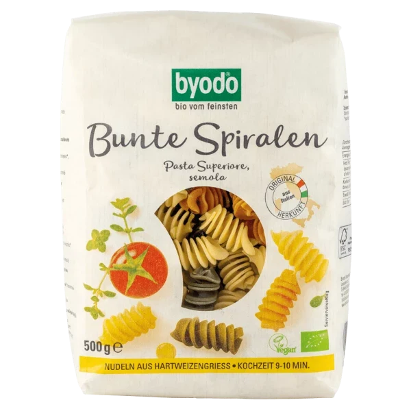 BYODO Bunte Spiralen semola 500g