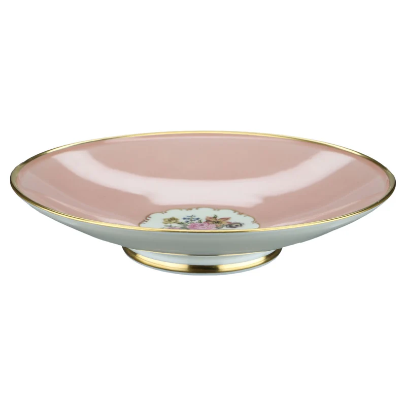 Gebäckschale auf Fuss - rosa