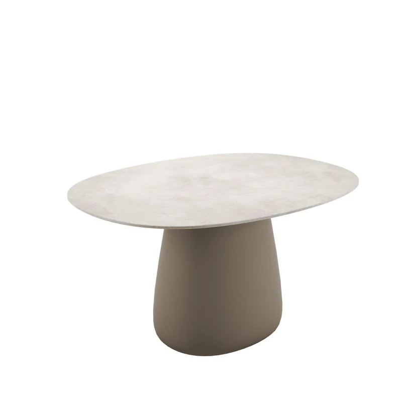 Stoneware Dining Table COBBLE by Elisa Giovannoni for Qeeboo