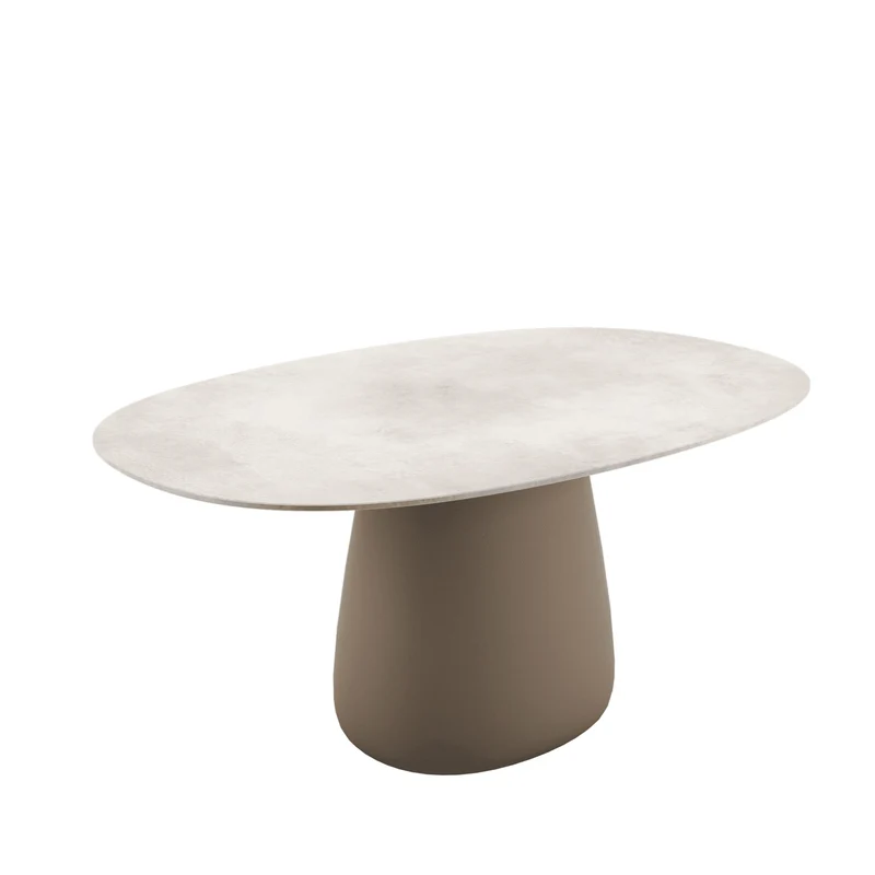Stoneware Dining Table COBBLE by Elisa Giovannoni for Qeeboo