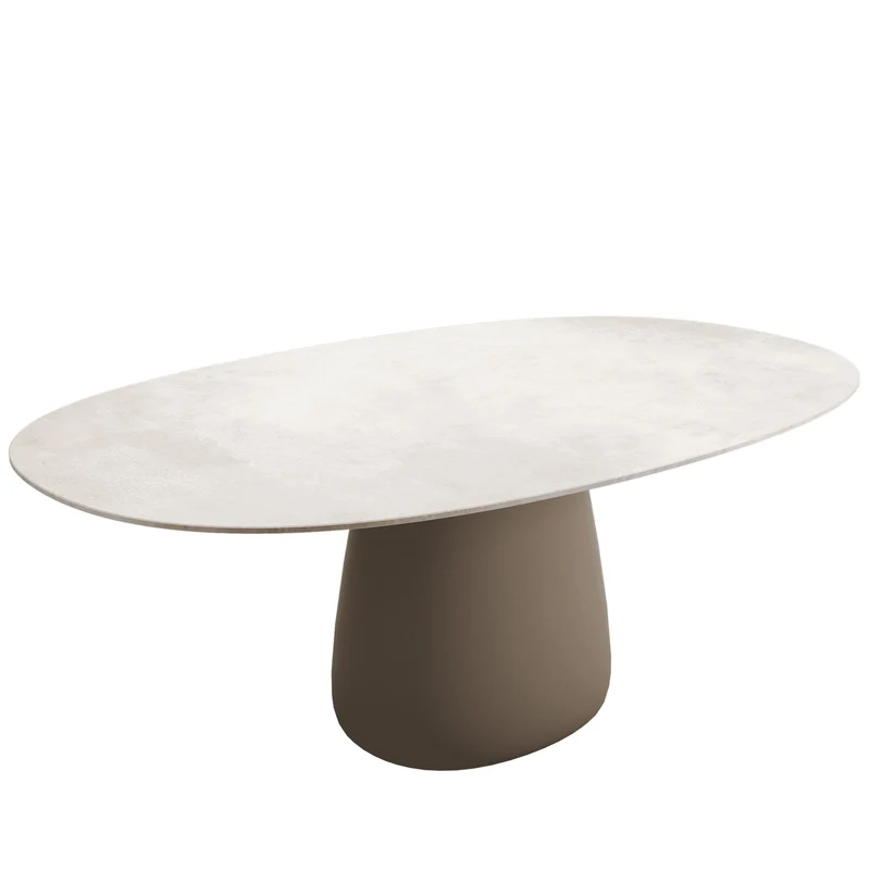 Stoneware Dining Table COBBLE by Elisa Giovannoni for Qeeboo