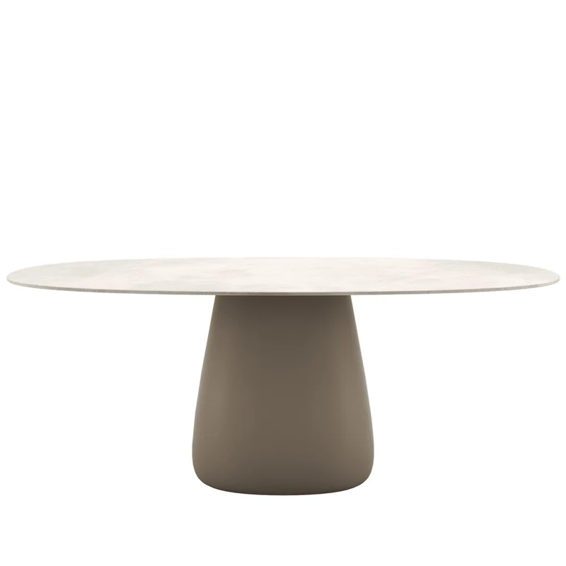 Stoneware Dining Table COBBLE by Elisa Giovannoni for Qeeboo