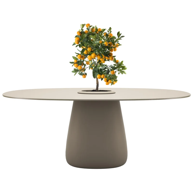 Oval Dining Table COBBLE BUCKET by Elisa Giovannoni for Qeeboo