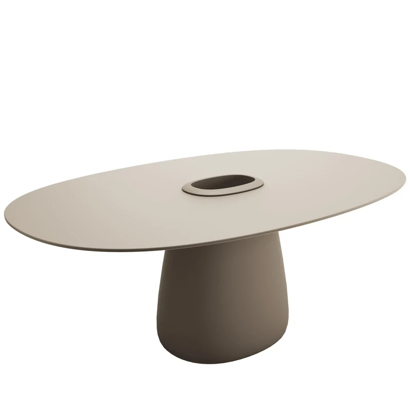 Oval Dining Table COBBLE BUCKET by Elisa Giovannoni for Qeeboo