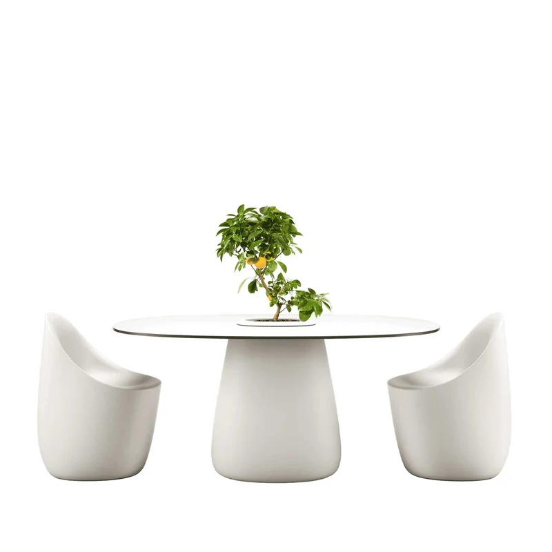 Oval Dining Table COBBLE BUCKET by Elisa Giovannoni for Qeeboo