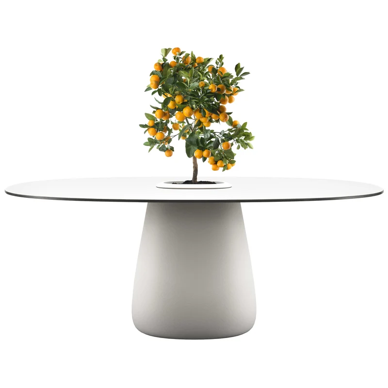 Oval Dining Table COBBLE BUCKET by Elisa Giovannoni for Qeeboo