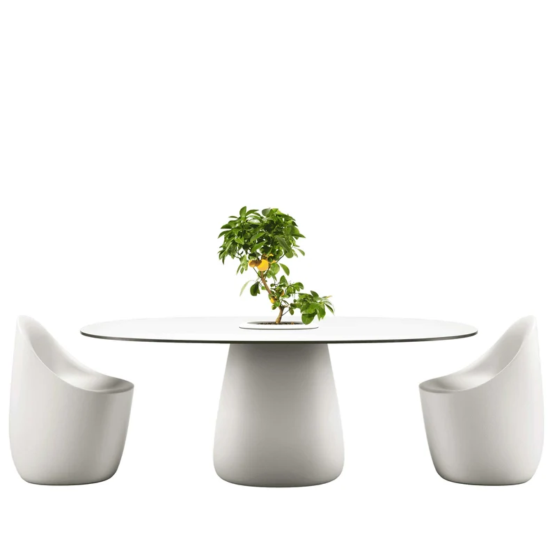 Oval Dining Table COBBLE BUCKET by Elisa Giovannoni for Qeeboo