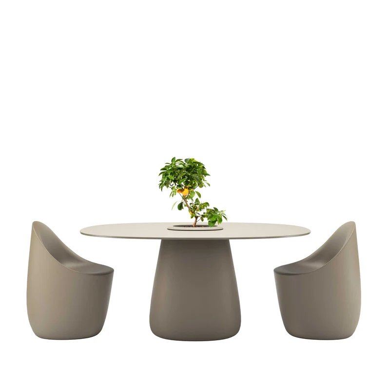 Oval Dining Table COBBLE BUCKET by Elisa Giovannoni for Qeeboo