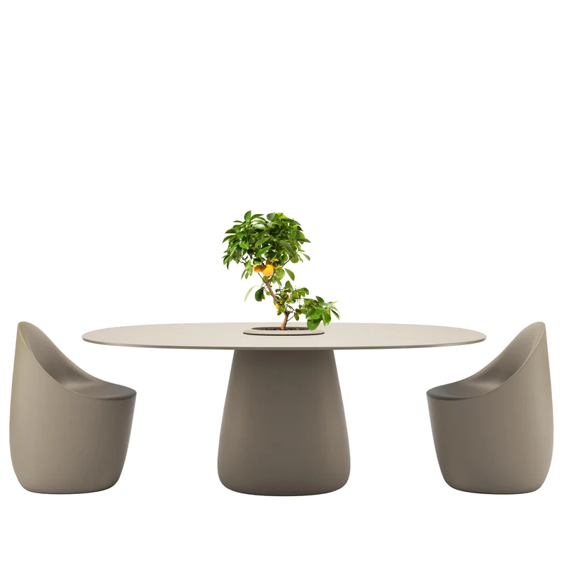 Oval Dining Table COBBLE BUCKET by Elisa Giovannoni for Qeeboo