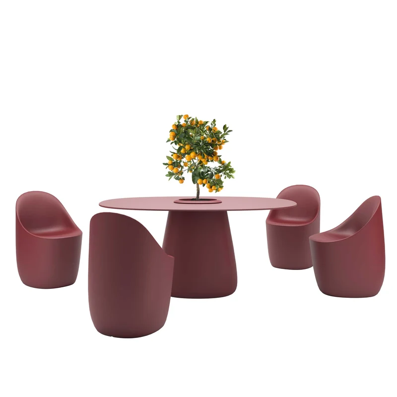 Oval Dining Table COBBLE BUCKET by Elisa Giovannoni for Qeeboo